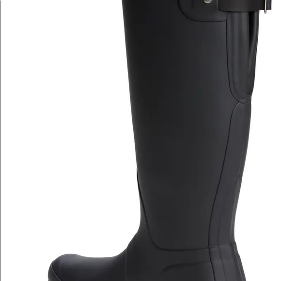 Hunter Matte Black Knee High Rain Boots size 6 - Picture 3 of 11